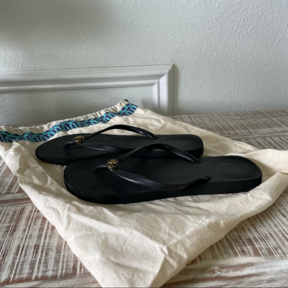 Tory Burch Black Sandals With Dust Bag